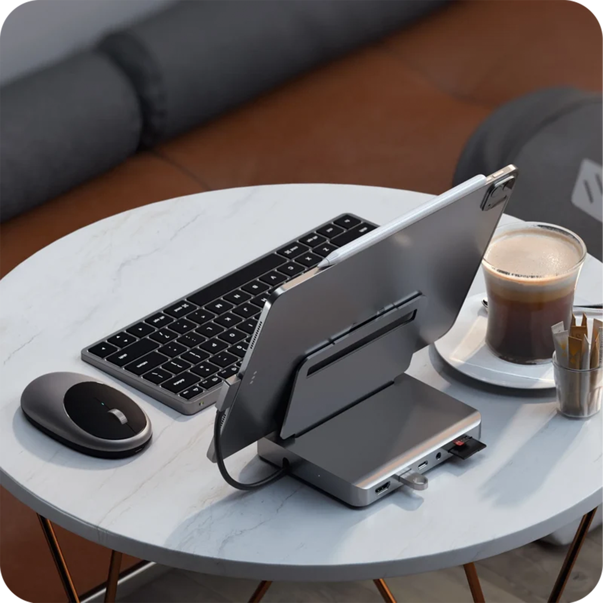 Souris Bluetooth Ergonomique Rechargeable Port USB‑C Portée 32 Pieds